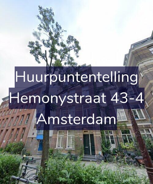 Foto gevel Huurpuntentelling voor Hemonystraat 43-4, Amsterdam