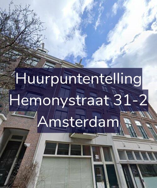 Foto gevel Huurpuntentelling voor Hemonystraat 31-2, Amsterdam