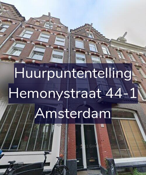 Foto gevel Huurpuntentelling voor Hemonystraat 44-1, Amsterdam