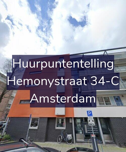 Foto gevel Huurpuntentelling voor Hemonystraat 34-C, Amsterdam