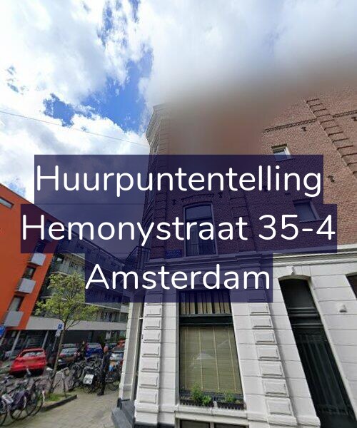 Foto gevel Huurpuntentelling voor Hemonystraat 35-4, Amsterdam