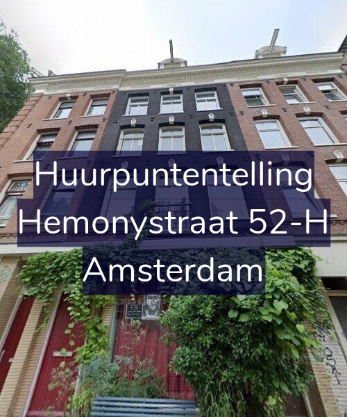 Foto gevel Huurpuntentelling voor Hemonystraat 52-H, Amsterdam