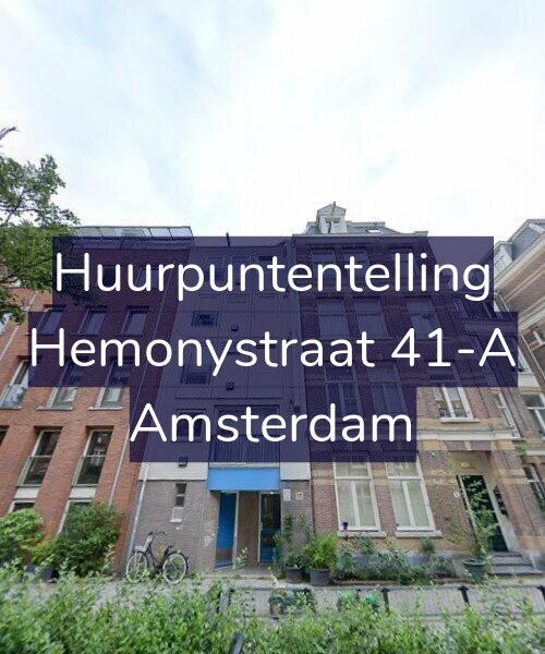 Foto gevel Huurpuntentelling voor Hemonystraat 41-A, Amsterdam
