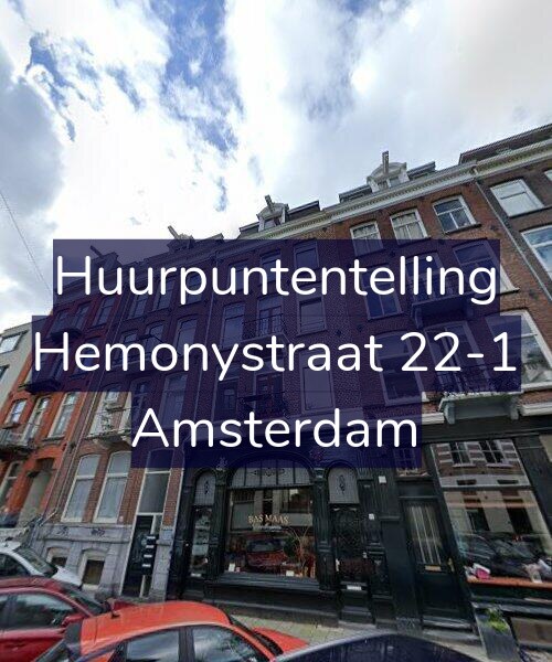 Foto gevel Huurpuntentelling voor Hemonystraat 22-1, Amsterdam