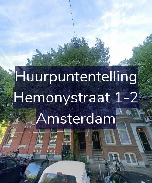 Foto gevel Huurpuntentelling voor Hemonystraat 1-2, Amsterdam