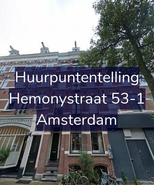 Foto gevel Huurpuntentelling voor Hemonystraat 53-1, Amsterdam