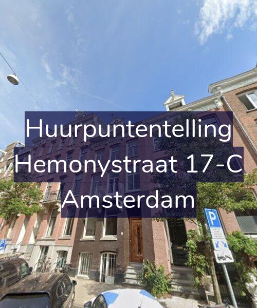 Foto gevel Huurpuntentelling voor Hemonystraat 17-C, Amsterdam