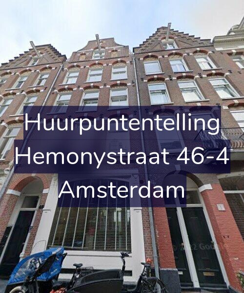 Foto gevel Huurpuntentelling voor Hemonystraat 46-4, Amsterdam
