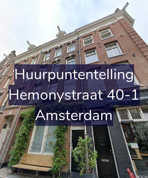 Foto gevel Huurpuntentelling voor Hemonystraat 40-1, Amsterdam