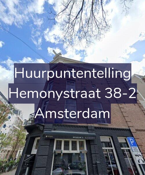Foto gevel Huurpuntentelling voor Hemonystraat 38-2, Amsterdam