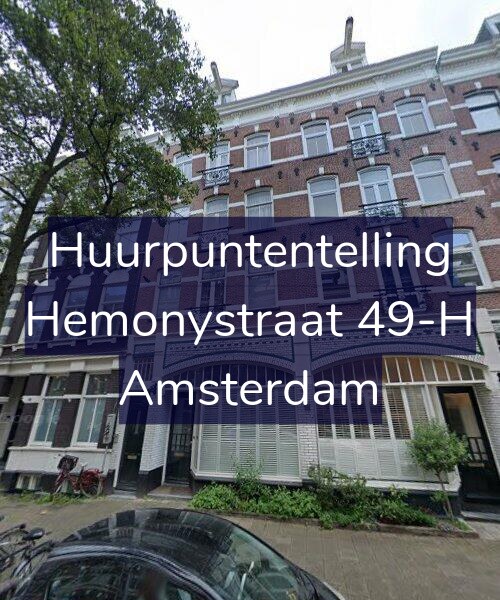 Foto gevel Huurpuntentelling voor Hemonystraat 49-H, Amsterdam