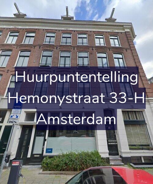 Foto gevel Huurpuntentelling voor Hemonystraat 33-H, Amsterdam