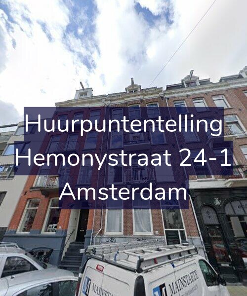 Foto gevel Huurpuntentelling voor Hemonystraat 24-1, Amsterdam