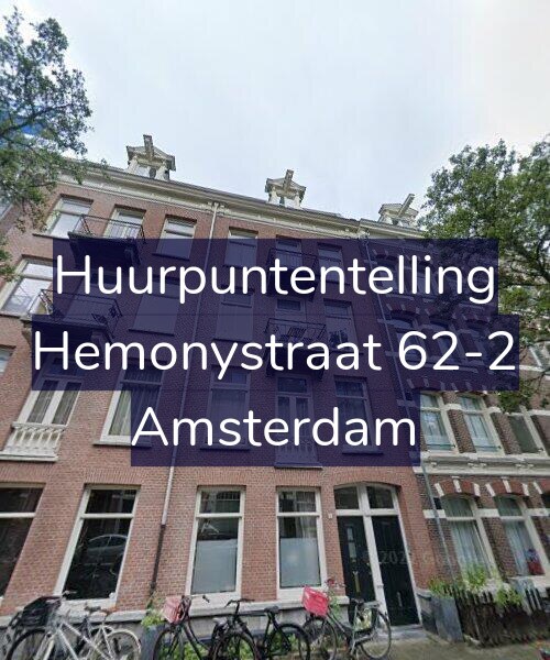 Foto gevel Huurpuntentelling voor Hemonystraat 62-2, Amsterdam