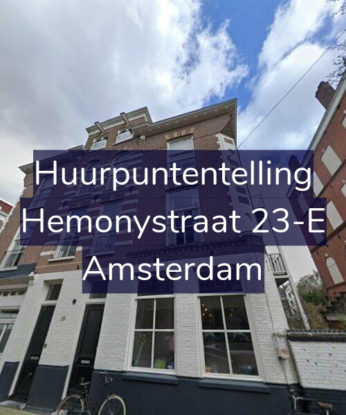 Foto gevel Huurpuntentelling voor Hemonystraat 23-E, Amsterdam