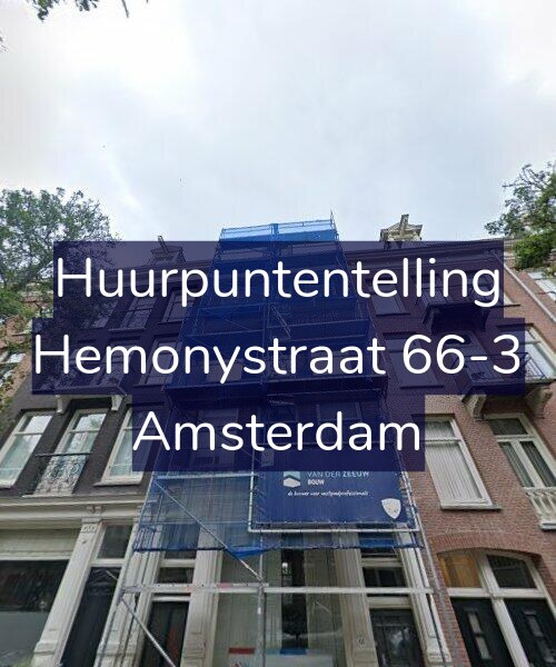 Foto gevel Huurpuntentelling voor Hemonystraat 66-3, Amsterdam