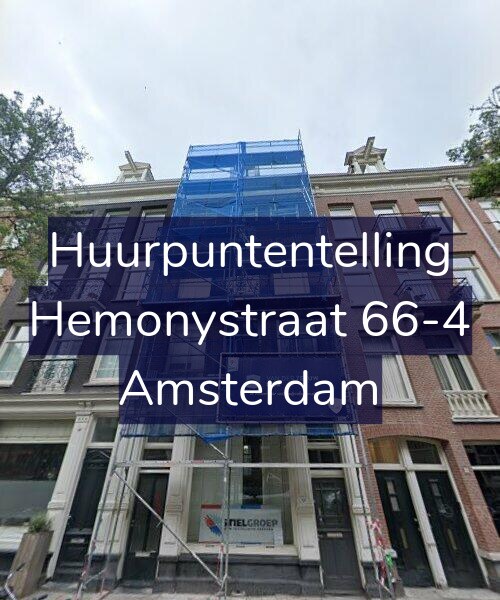 Foto gevel Huurpuntentelling voor Hemonystraat 66-4, Amsterdam