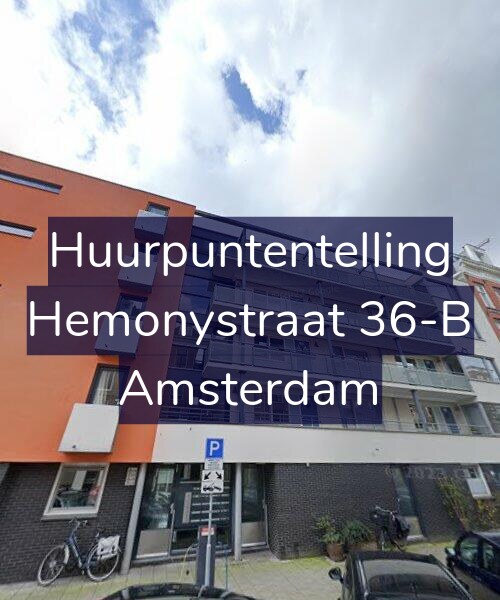 Foto gevel Huurpuntentelling voor Hemonystraat 36-B, Amsterdam