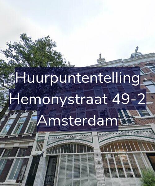 Foto gevel Huurpuntentelling voor Hemonystraat 49-2, Amsterdam