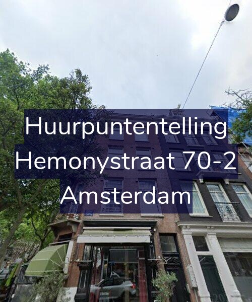 Foto gevel Huurpuntentelling voor Hemonystraat 70-2, Amsterdam