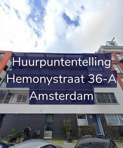Foto gevel Huurpuntentelling voor Hemonystraat 36-A, Amsterdam