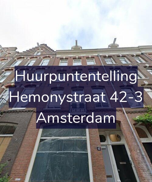 Foto gevel Huurpuntentelling voor Hemonystraat 42-3, Amsterdam