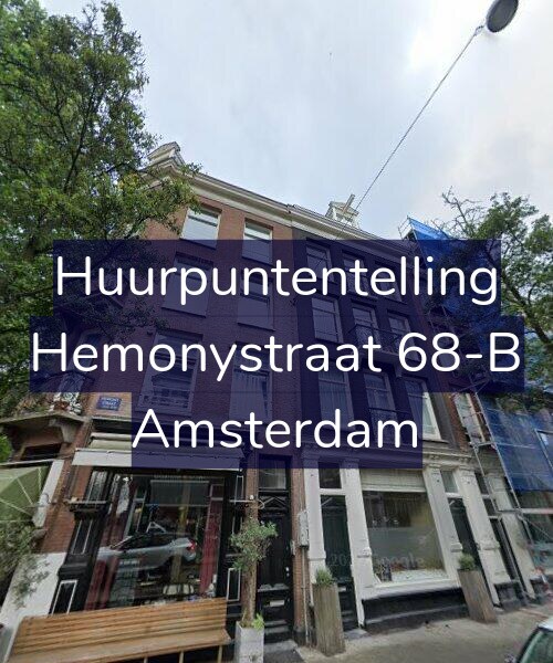 Foto gevel Huurpuntentelling voor Hemonystraat 68-B, Amsterdam
