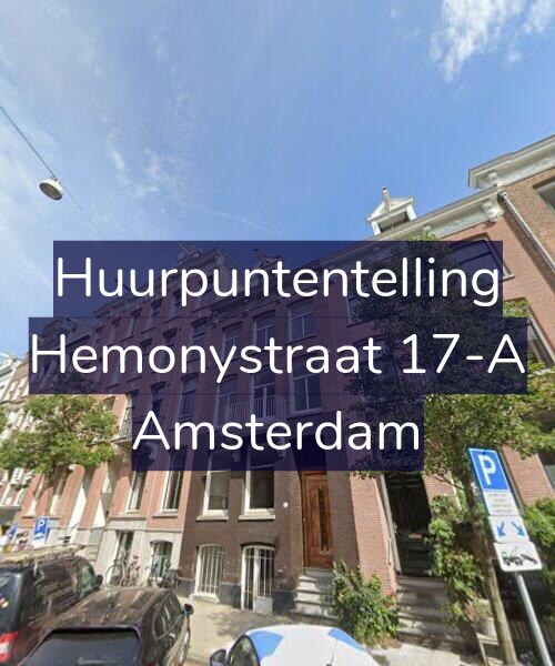 Foto gevel Huurpuntentelling voor Hemonystraat 17-A, Amsterdam