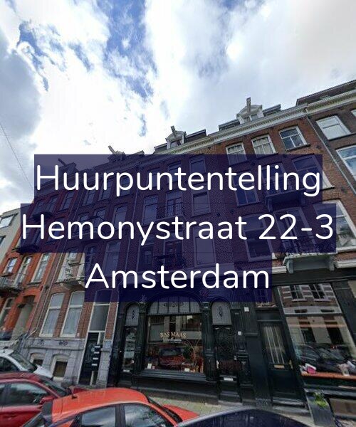 Foto gevel Huurpuntentelling voor Hemonystraat 22-3, Amsterdam