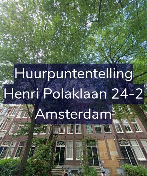 Foto gevel Huurpuntentelling voor Henri Polaklaan 24-2, Amsterdam