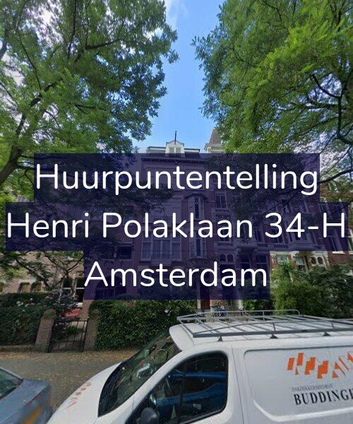 Foto gevel Huurpuntentelling voor Henri Polaklaan 34-H, Amsterdam