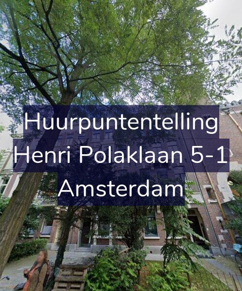 Foto gevel Huurpuntentelling voor Henri Polaklaan 5-1, Amsterdam