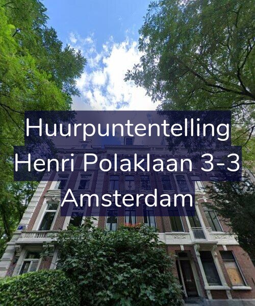 Foto gevel Huurpuntentelling voor Henri Polaklaan 3-3, Amsterdam