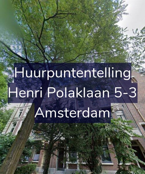Foto gevel Huurpuntentelling voor Henri Polaklaan 5-3, Amsterdam