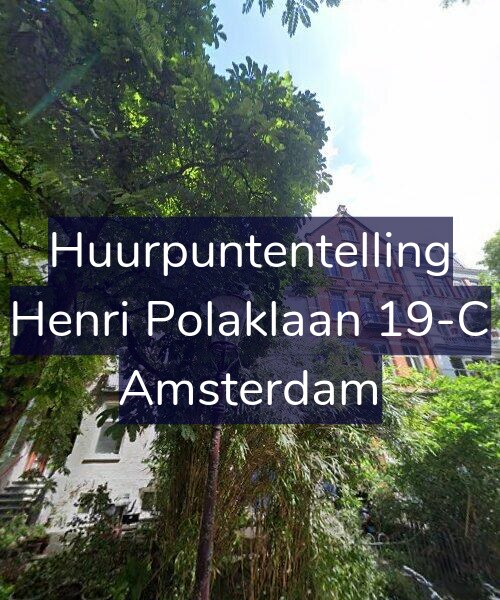 Foto gevel Huurpuntentelling voor Henri Polaklaan 19-C, Amsterdam