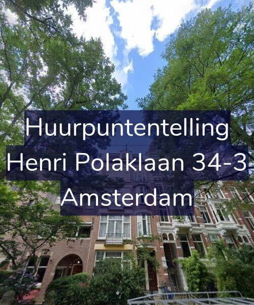 Foto gevel Huurpuntentelling voor Henri Polaklaan 34-3, Amsterdam