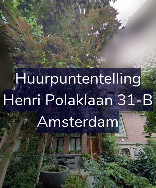 Foto gevel Huurpuntentelling voor Henri Polaklaan 31-B, Amsterdam