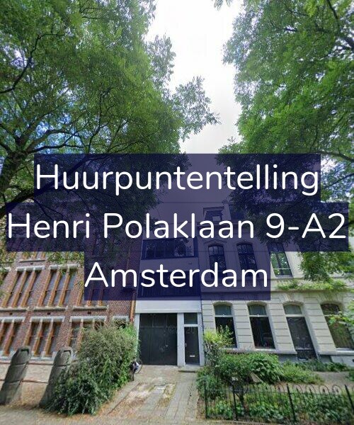 Foto gevel Huurpuntentelling voor Henri Polaklaan 9-A2, Amsterdam