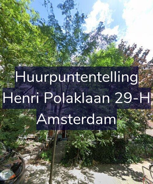 Foto gevel Huurpuntentelling voor Henri Polaklaan 29-H, Amsterdam