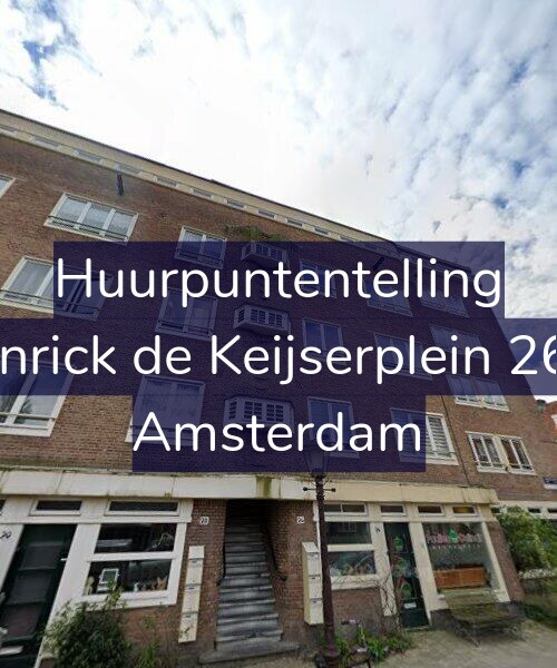 Foto gevel Huurpuntentelling voor Henrick de Keijserplein 26-1, Amsterdam