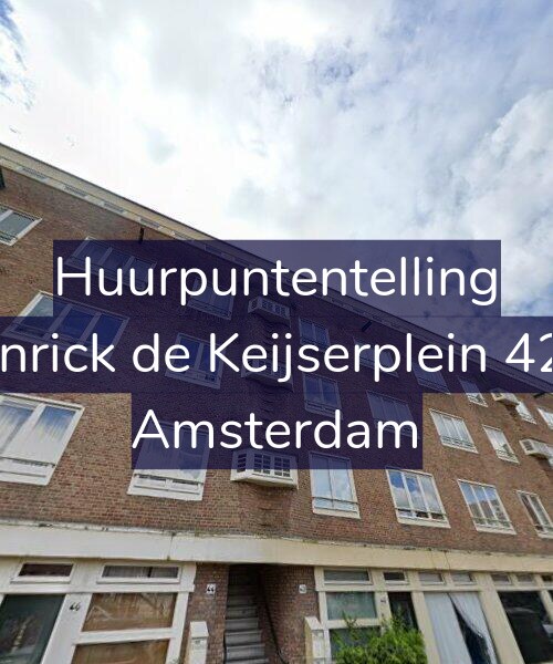 Foto gevel Huurpuntentelling voor Henrick de Keijserplein 42-3, Amsterdam