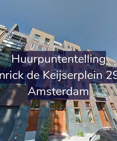 Foto gevel Huurpuntentelling voor Henrick de Keijserplein 29-D, Amsterdam