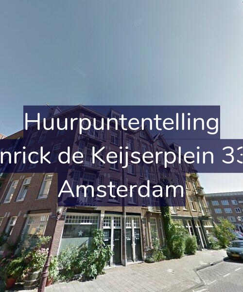 Foto gevel Huurpuntentelling voor Henrick de Keijserplein 33-3, Amsterdam