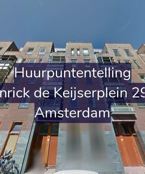 Foto gevel Huurpuntentelling voor Henrick de Keijserplein 29-B, Amsterdam