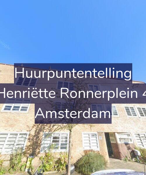 Foto gevel Huurpuntentelling voor Henriëtte Ronnerplein 4, Amsterdam