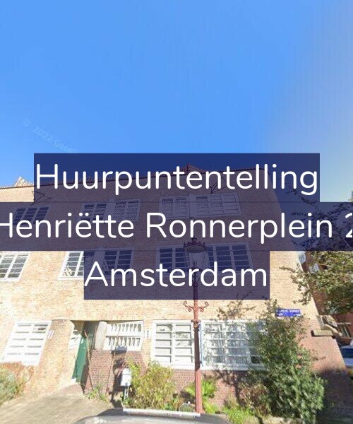 Foto gevel Huurpuntentelling voor Henriëtte Ronnerplein 2, Amsterdam