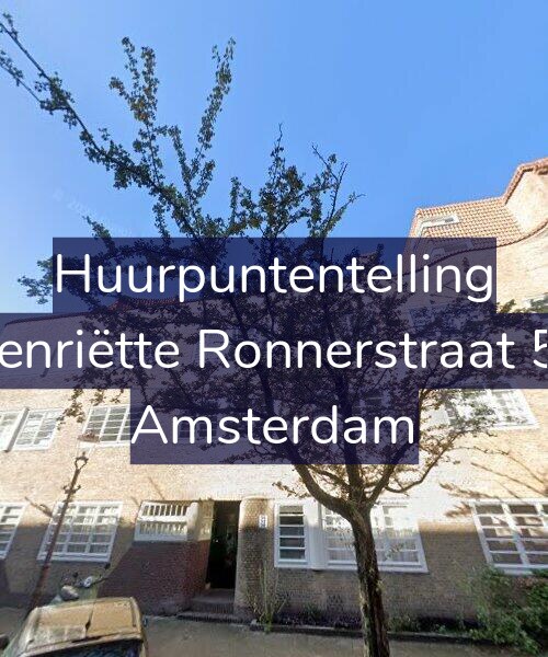 Foto gevel Huurpuntentelling voor Henriëtte Ronnerstraat 52, Amsterdam