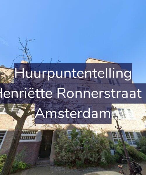 Foto gevel Huurpuntentelling voor Henriëtte Ronnerstraat 2, Amsterdam