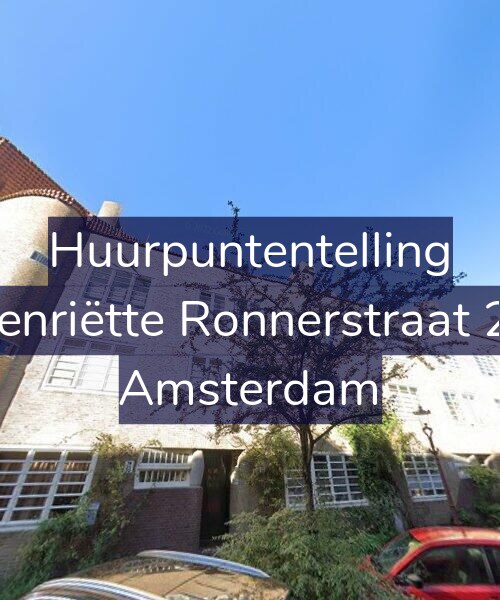 Foto gevel Huurpuntentelling voor Henriëtte Ronnerstraat 28, Amsterdam