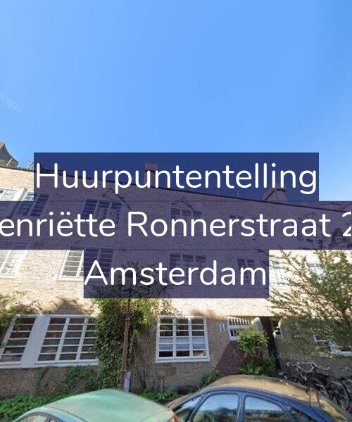 Foto gevel Huurpuntentelling voor Henriëtte Ronnerstraat 22, Amsterdam